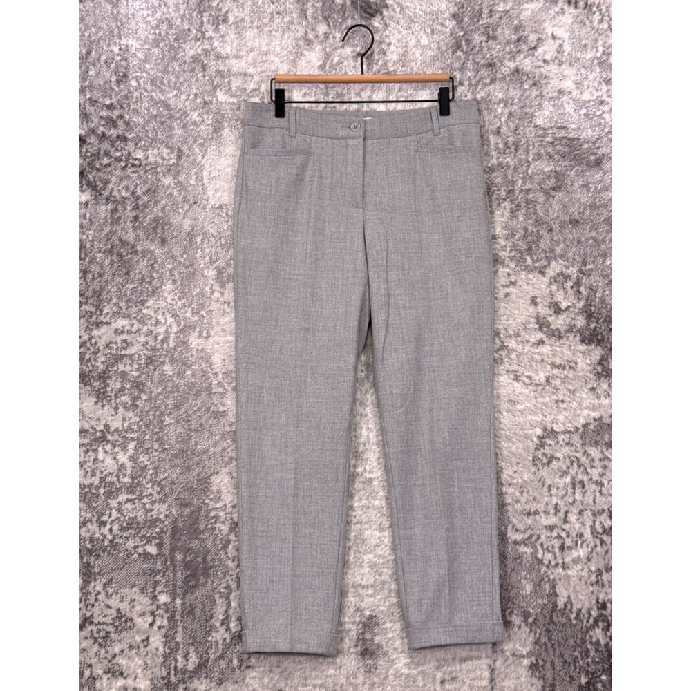 Raffaello Rossi Pants 8 Womens Ute 7/8 Gray Techno Flannel